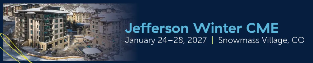 Jefferson Annual Winter CME Symposium 2027 Banner